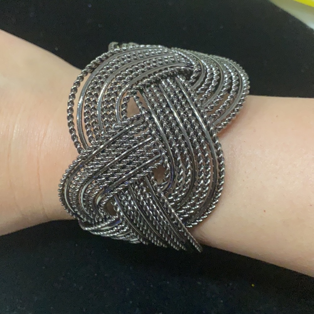Gunmetal Woven Bracelet